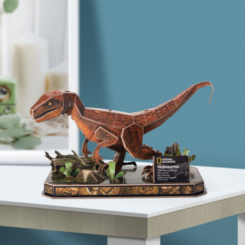 Трехмерная головоломка-конструктор CubicFun National Geographic Dino Велоцираптор (DS1053h)