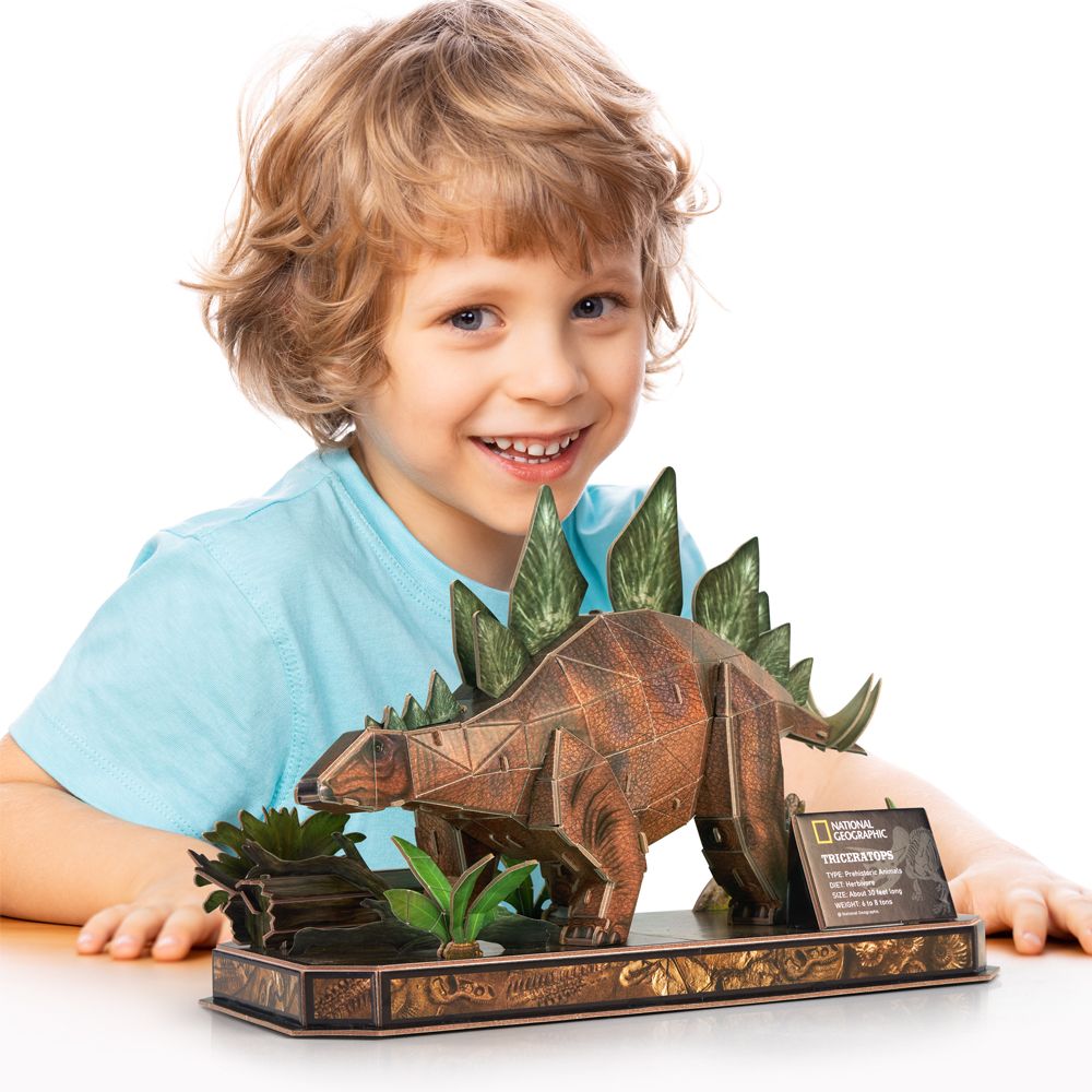 CubicFun National Geographic Dino Stegosaurus 3D Construction Puzzle (DS1054h)
