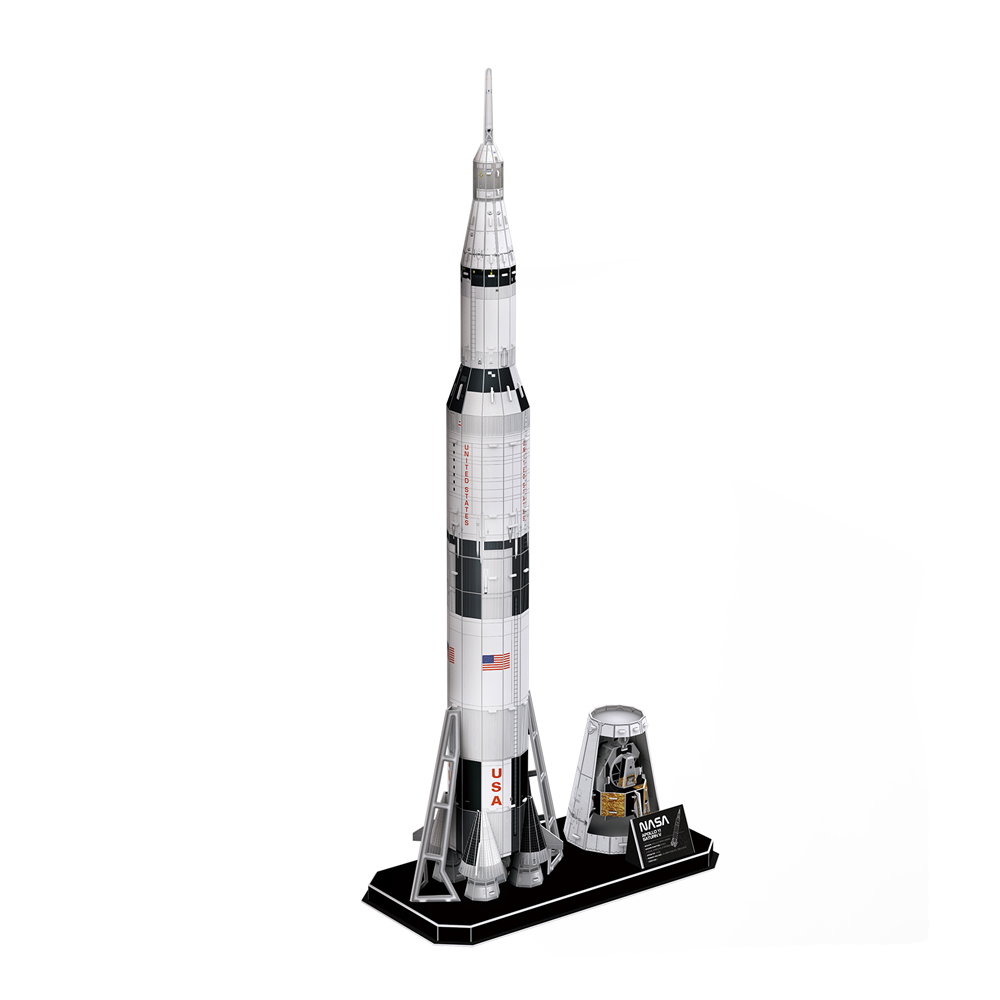 CubicFun NASA Apollo Saturn-5 rocket (DS1059h) 3D construction puzzle