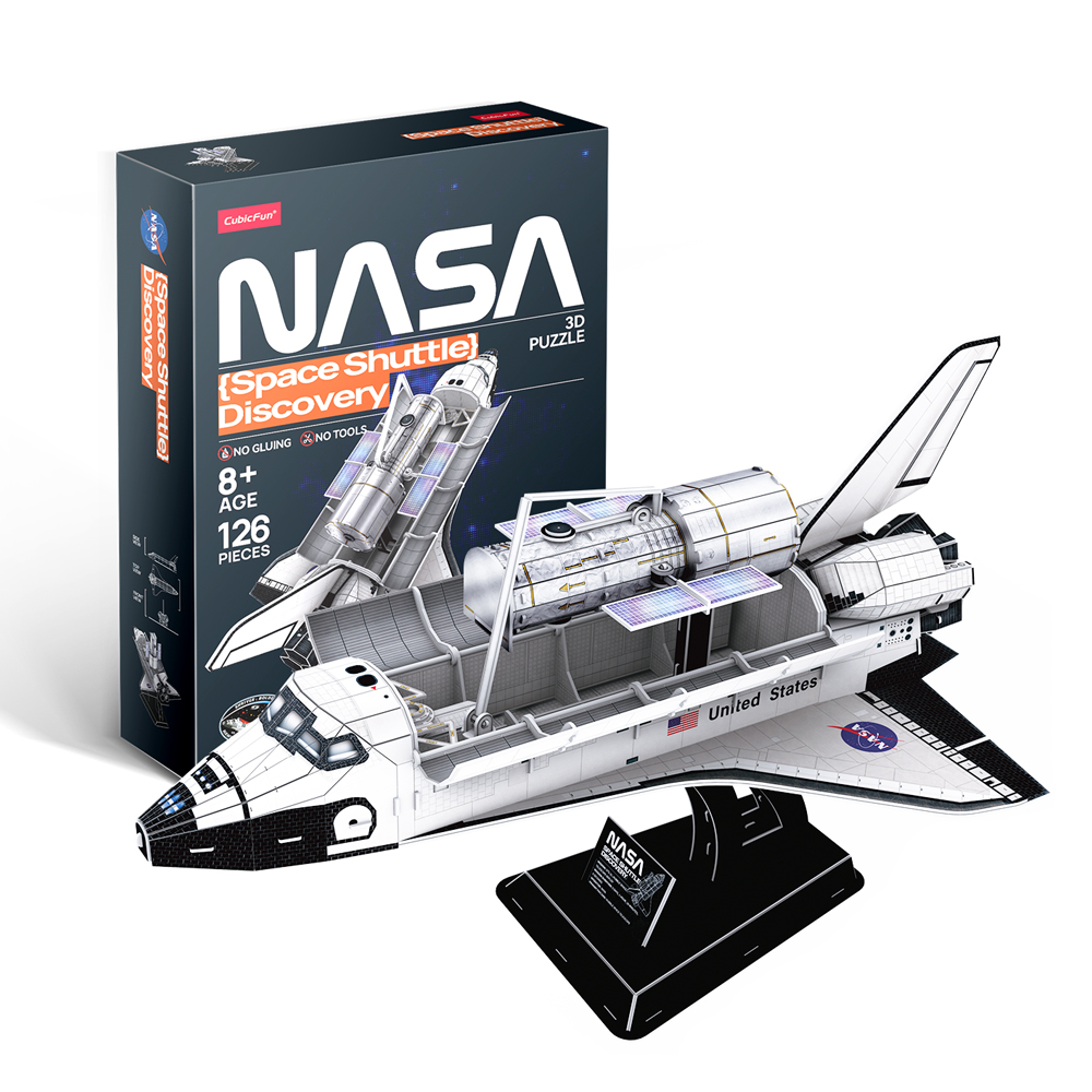 Тривимірна головоломка-конструктор CubicFun NASA Космічний шатл Діскавері (DS1057h)