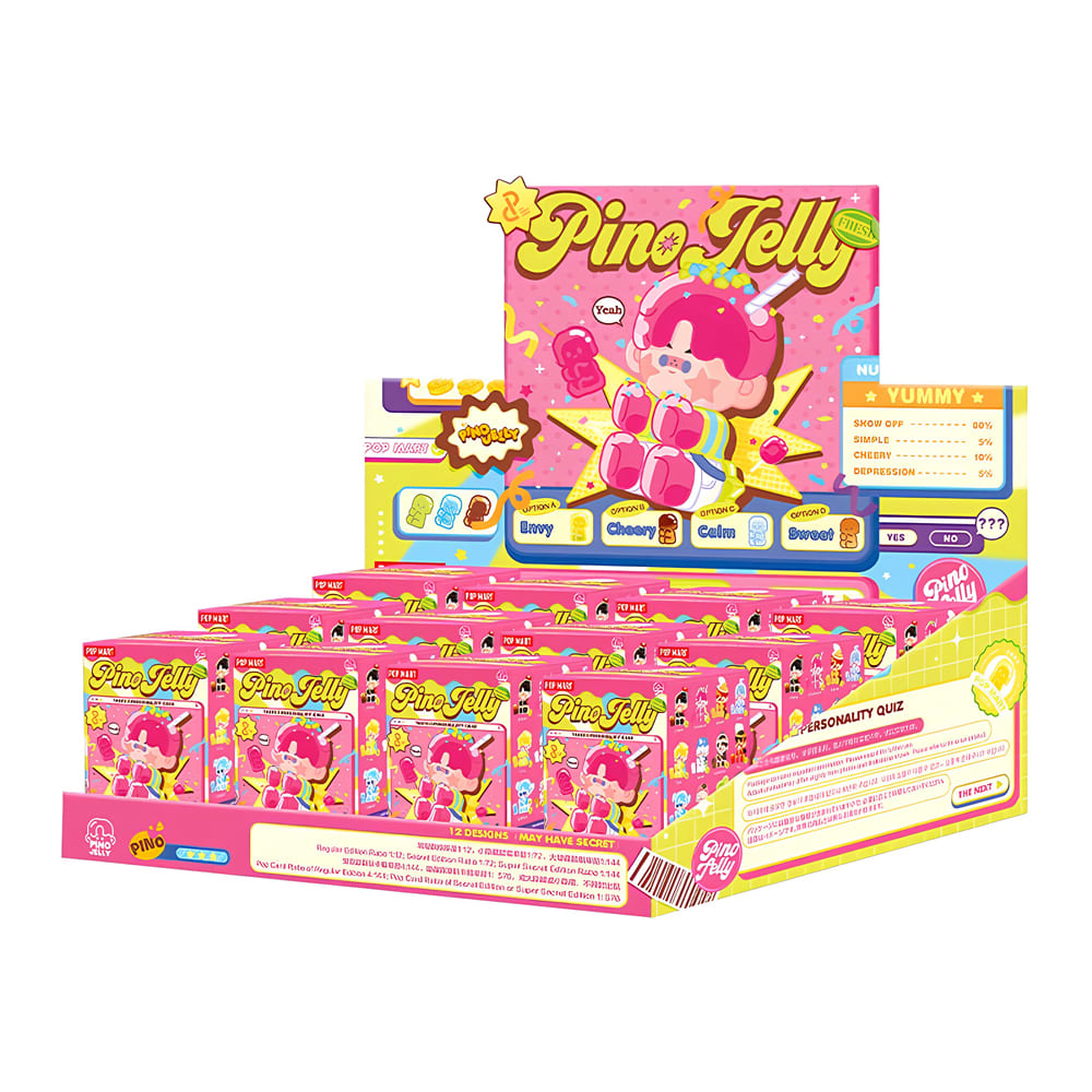 Игрушка-сюрприз POP MART с коллекционной фигуркой PINO JELLY серия Taste and Personality Quiz (PJWS-01)