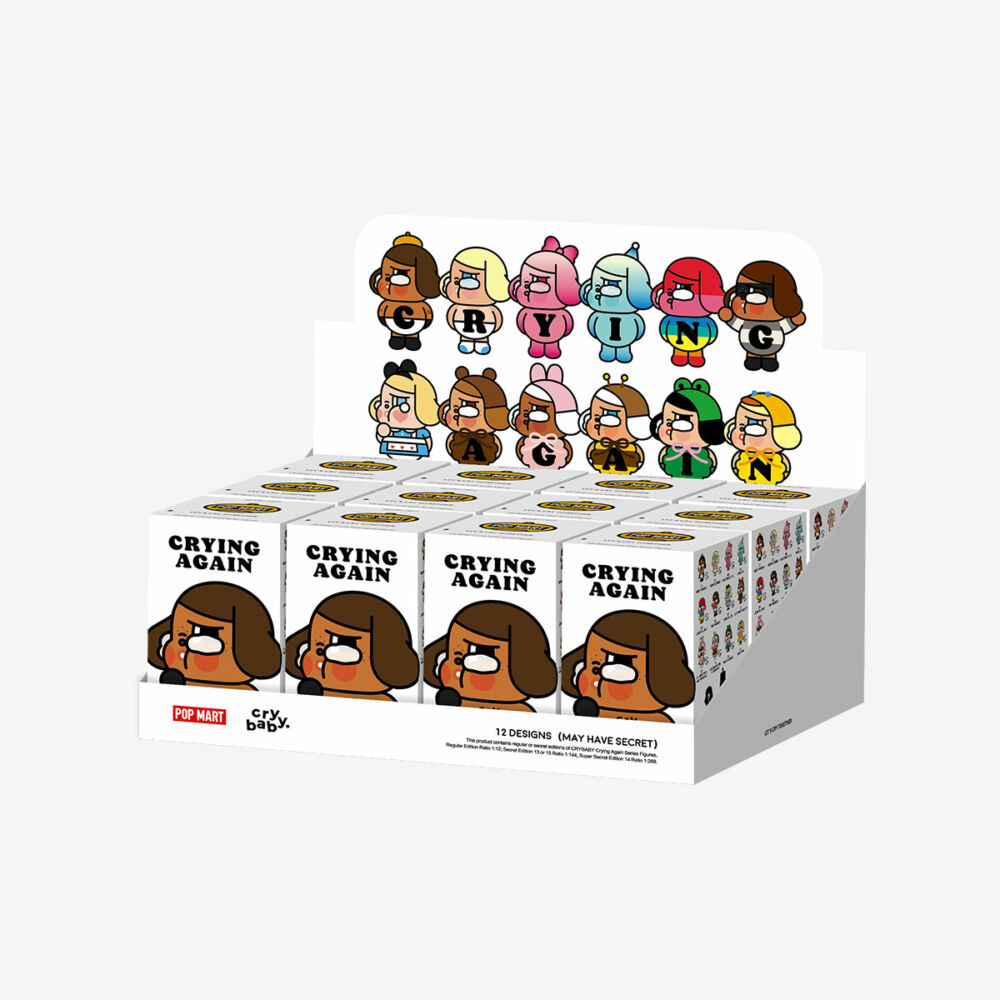 POP MART surprise toy with CRYBABY collectible figure series Crying Again (CBCA-01)