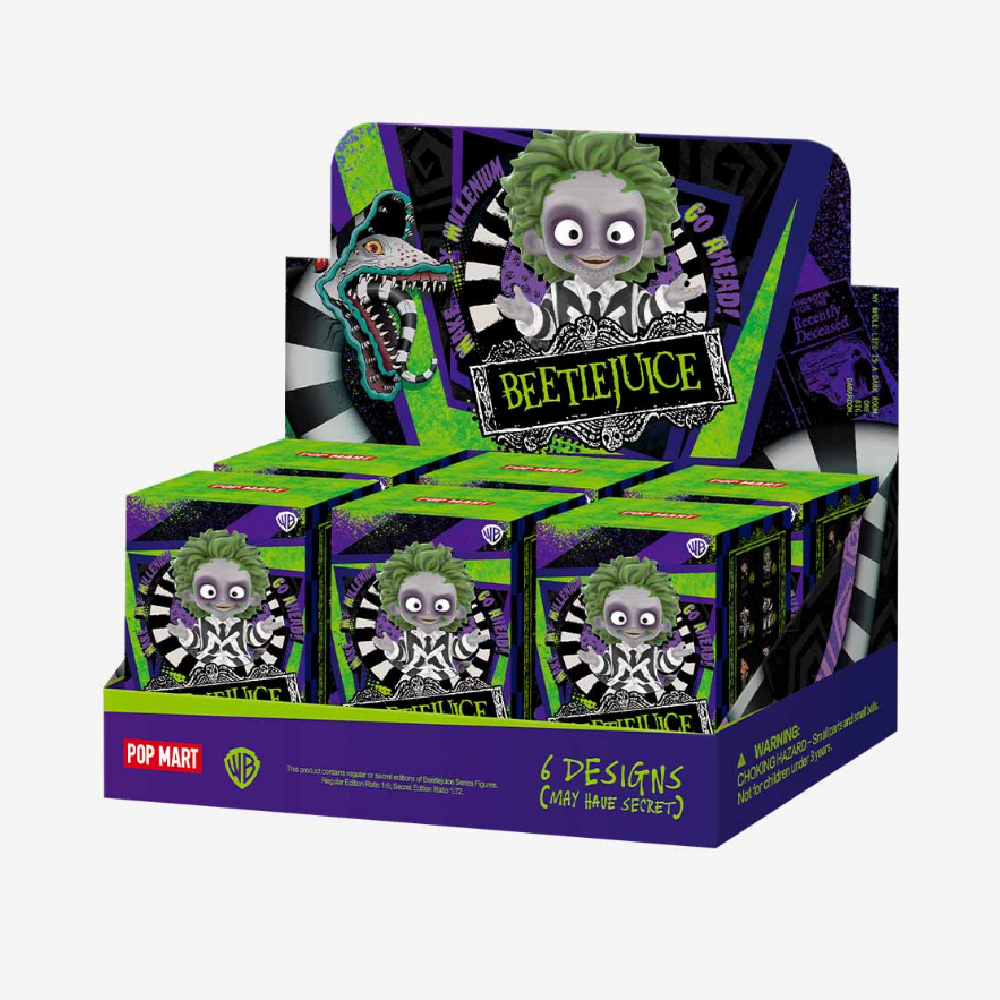 POP Mart surprise toy with Beetlejuice collectible figure (BJ-01)