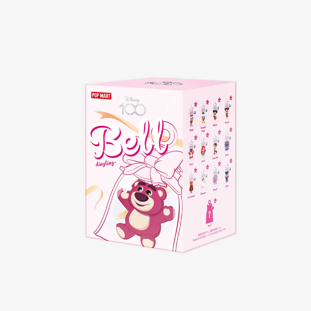 POP Mart surprise toy with Disney 100th Anniversary Bell collectible figure (D100-01)