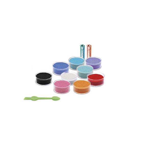 Художественный комплект DJECO рисование цветным песком и блестками Радужные рыбки (DJ08661)