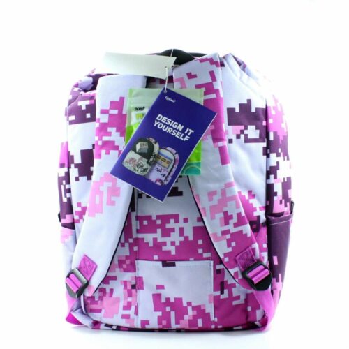 Upixel Camouflage Backpack Pink-White (WY-A021B)