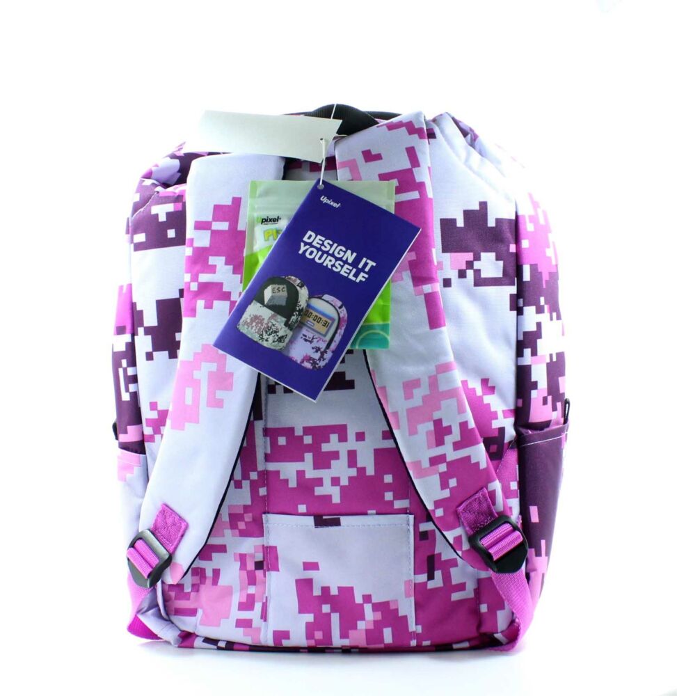 Upixel Camouflage Backpack Pink-White (WY-A021B)