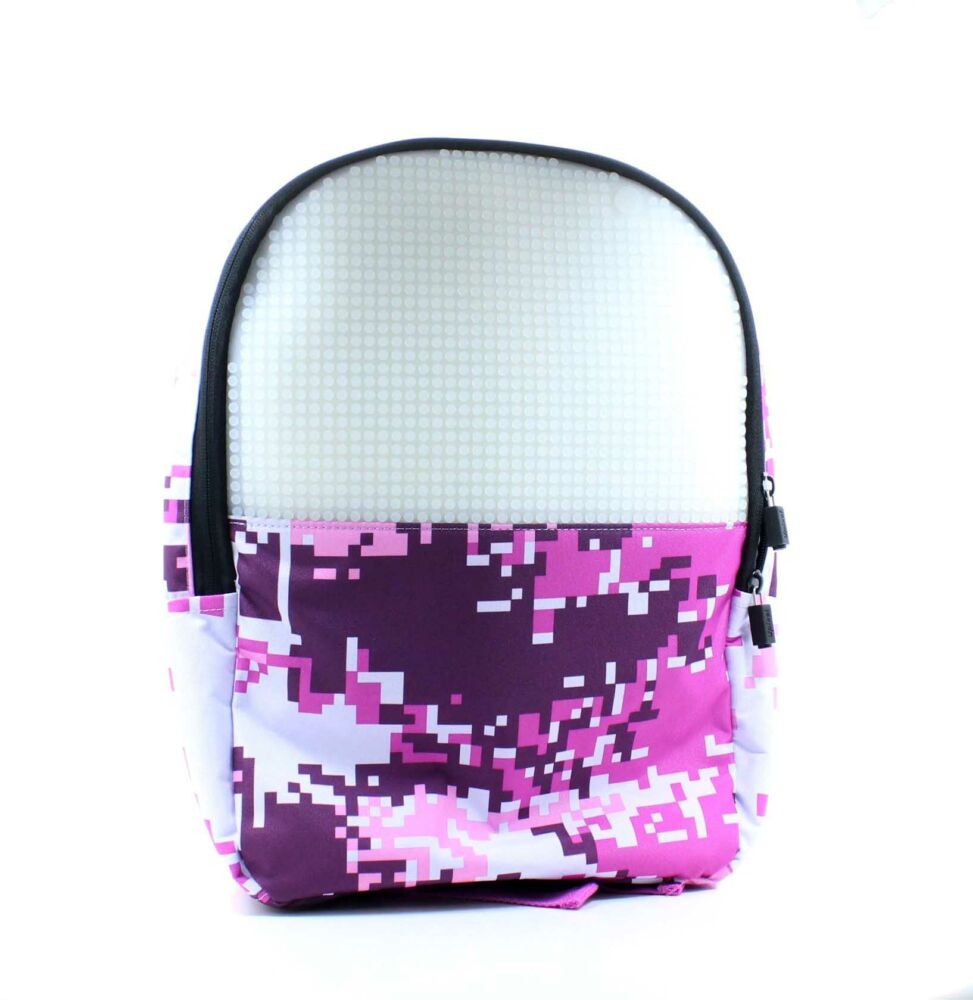 Upixel Camouflage Backpack Pink-White (WY-A021B)