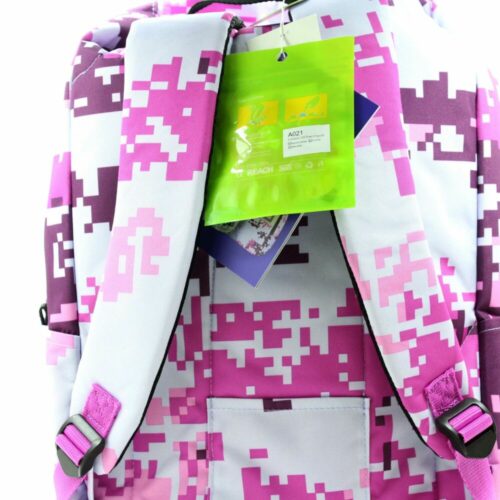 Upixel Camouflage Backpack Pink-White (WY-A021B)