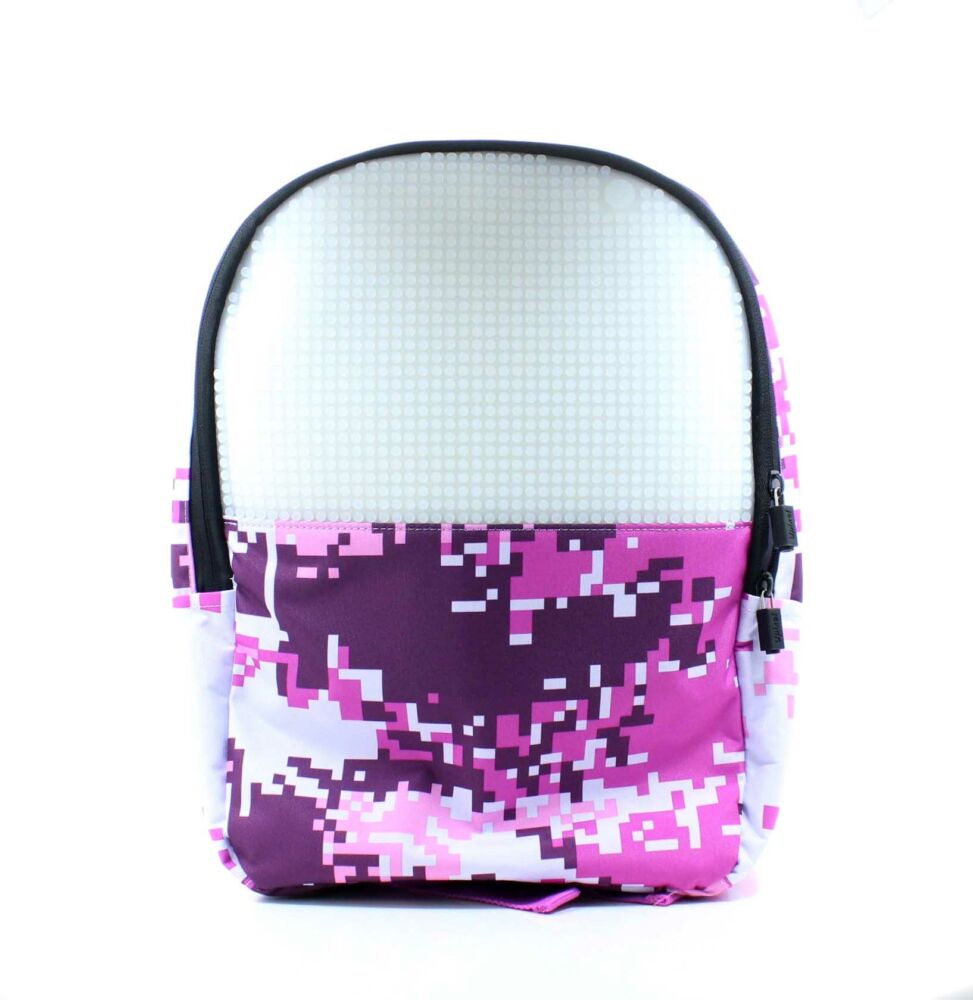 Upixel Camouflage Backpack Pink-White (WY-A021B)