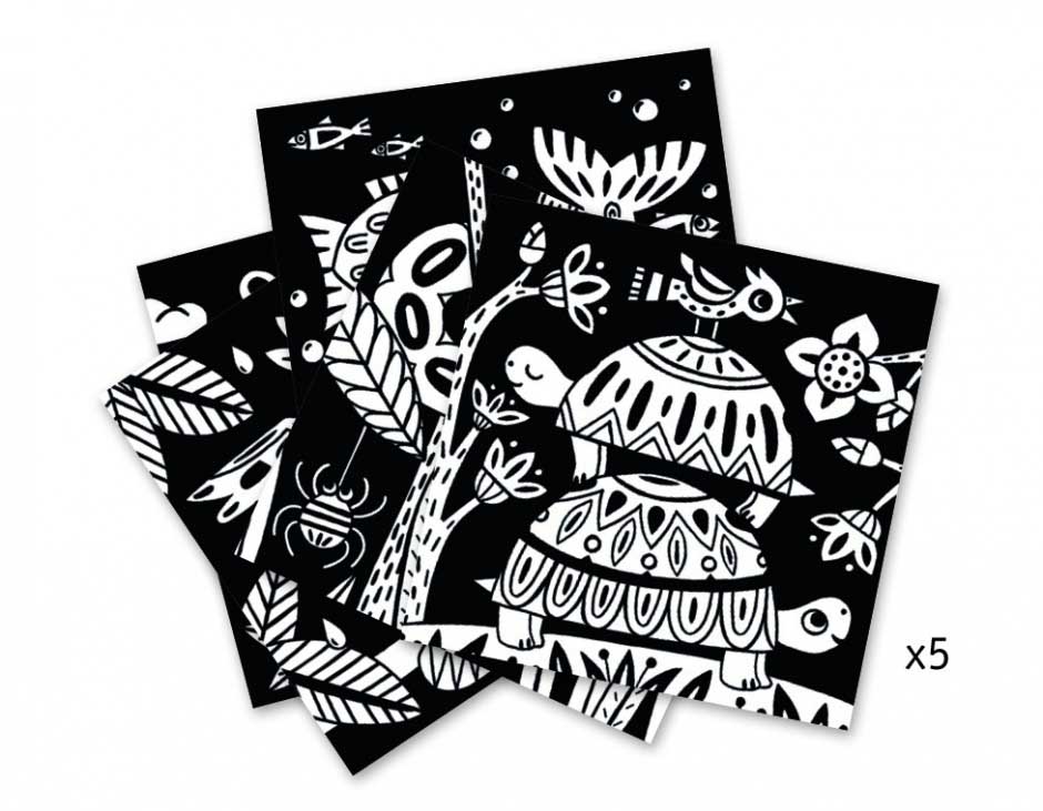 Художественный комплект DJECO для рисования Забавные животные (DJ09624)