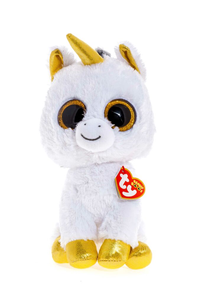 М&#8217;яка іграшка TY Белый єдиноріг Pegasus 25 см (36825)