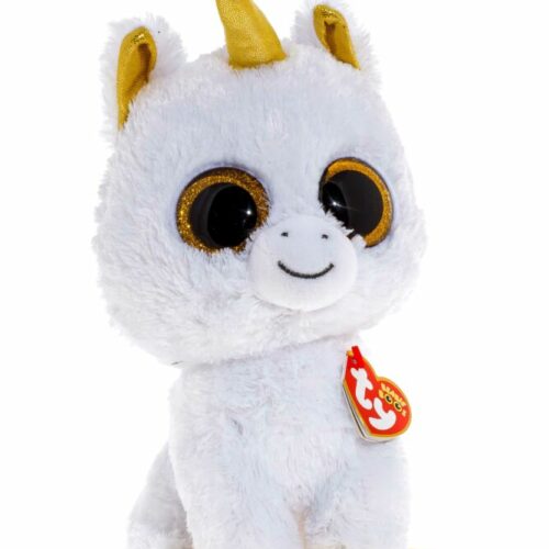 М&#8217;яка іграшка TY Белый єдиноріг Pegasus 25 см (36825)