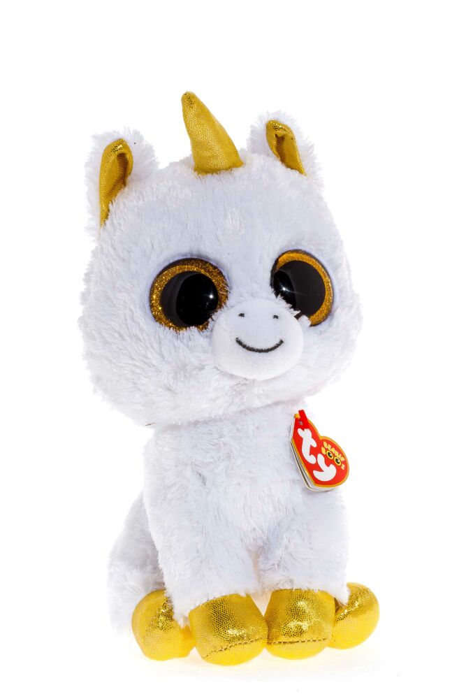 М&#8217;яка іграшка TY Белый єдиноріг Pegasus 25 см (36825)