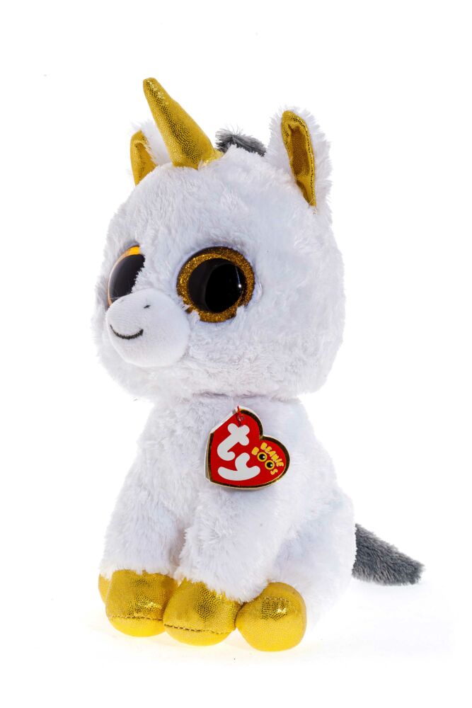 М&#8217;яка іграшка TY Белый єдиноріг Pegasus 25 см (36825)