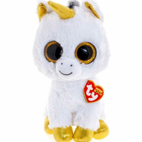 М&#8217;яка іграшка TY Белый єдиноріг Pegasus 25 см (36825)