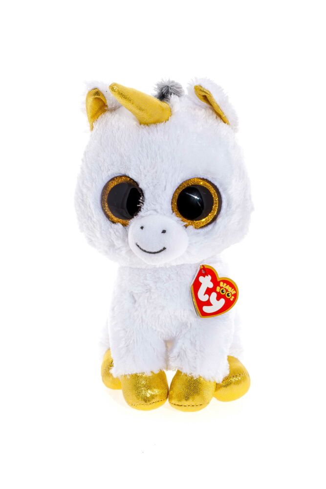 М&#8217;яка іграшка TY Белый єдиноріг Pegasus 25 см (36825)