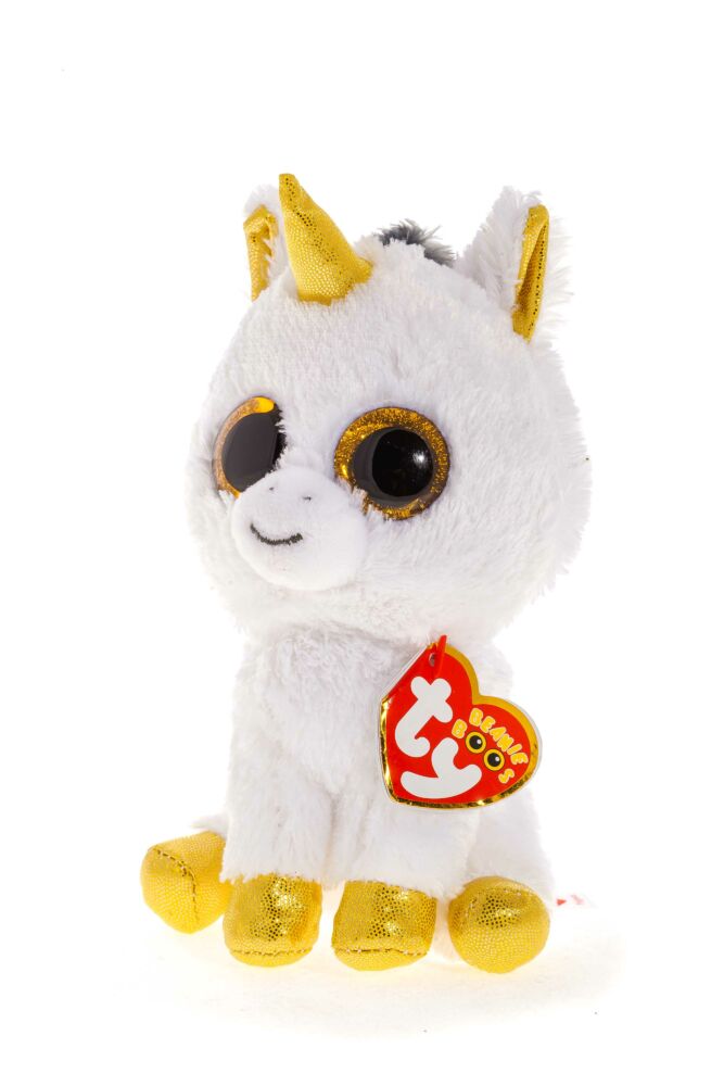 Мягкая игрушка TY Beanie Boo&#8217;s Белый единорог Pegasus 15 см (36179)