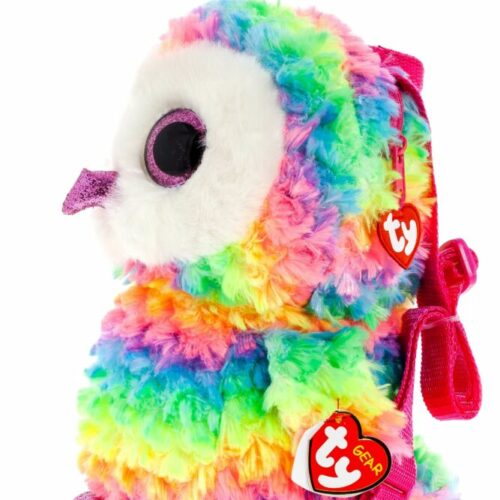 Мягкая игрушка TY Gear Разноцветная сова Owen рюкзак (95003)