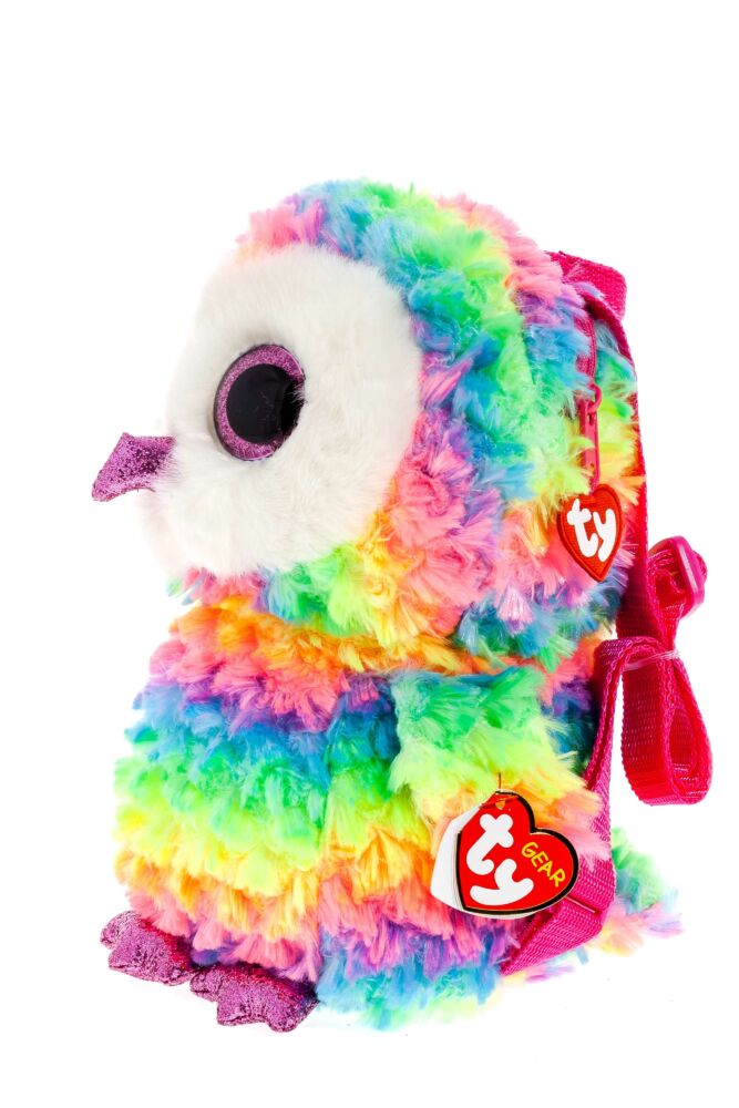 Мягкая игрушка TY Gear Разноцветная сова Owen рюкзак (95003)