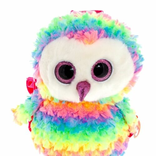 Мягкая игрушка TY Gear Разноцветная сова Owen рюкзак (95003)