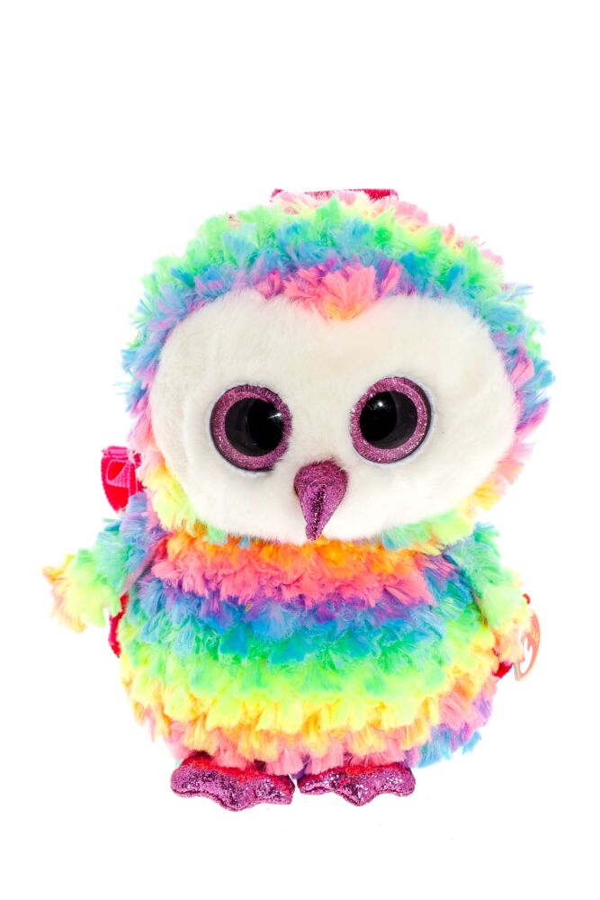 Мягкая игрушка TY Gear Разноцветная сова Owen рюкзак (95003)