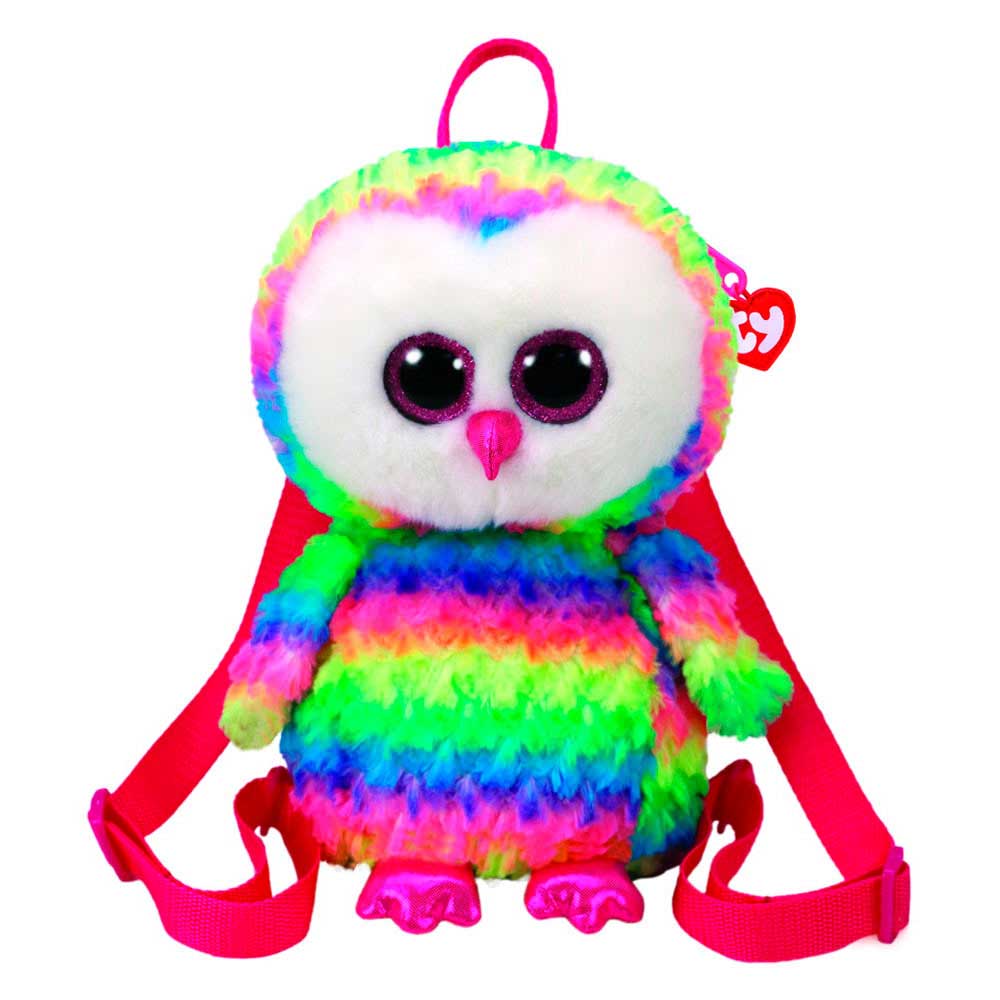 Мягкая игрушка TY Gear Разноцветная сова Owen рюкзак (95003)