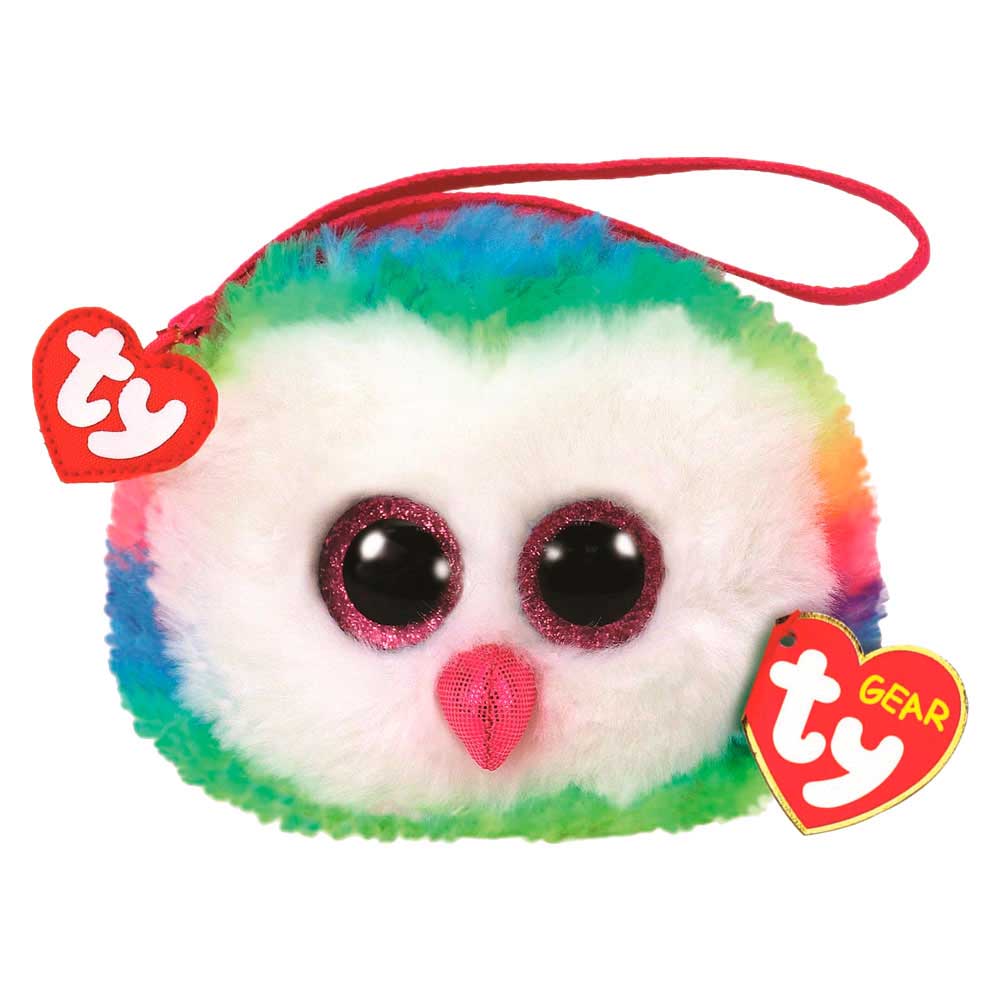 Мягкая игрушка TY Gear Разноцветная сова Owen кошелек (95201)