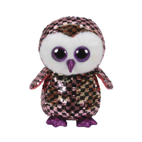М&#8217;яка іграшка TY FLIPPABLES Сова «CHECKS» 25 см (36785)