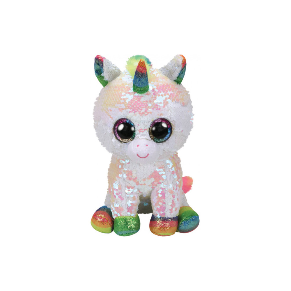 Stuffed toy TY FLIPPABLES White unicorn PIXY 15 cm (36669)