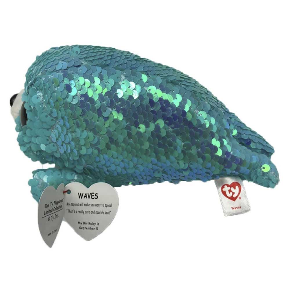Мягкая игрушка TY FLIPPABLES Тюлень WAVES 15 см (36676)