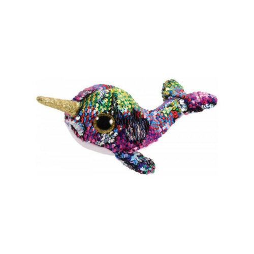 Stuffed toy TY FLIPPABLES Narwhal CALYPSO 15 cm (36675)