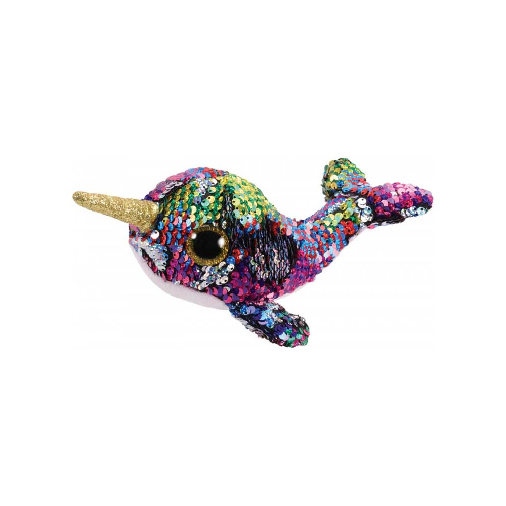 Stuffed toy TY FLIPPABLES Narwhal CALYPSO 15 cm (36675)