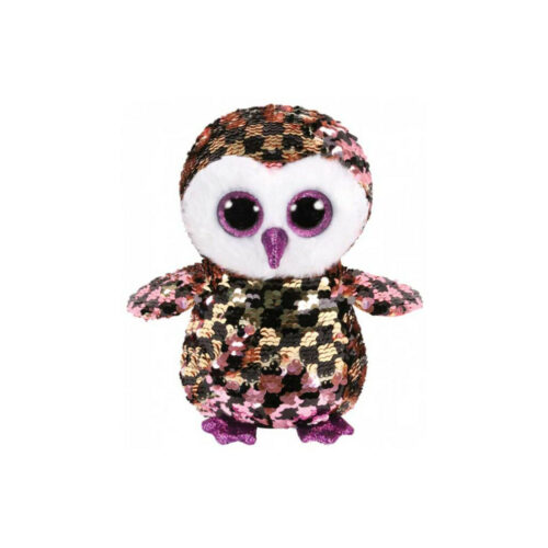 Stuffed toy TY FLIPPABLES Owl CHECKS 15 cm (36673)