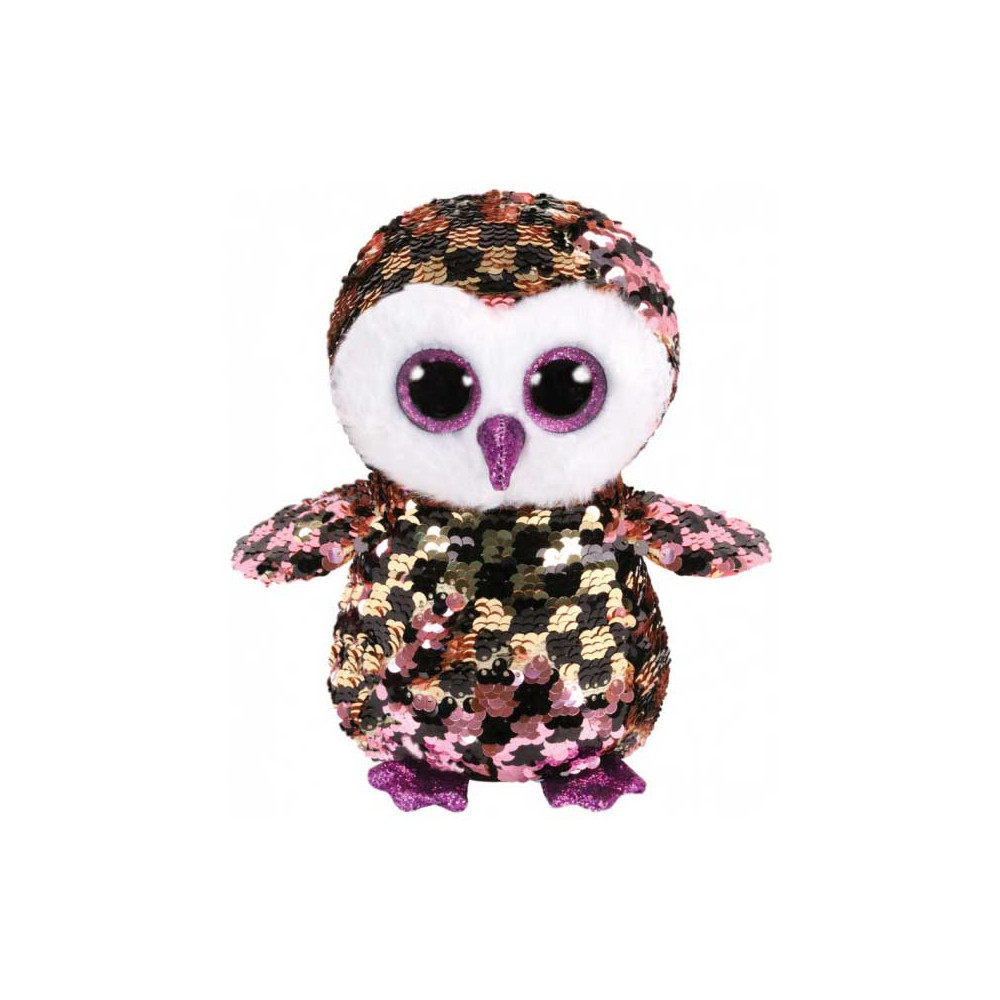 Stuffed toy TY FLIPPABLES Owl CHECKS 15 cm (36673)