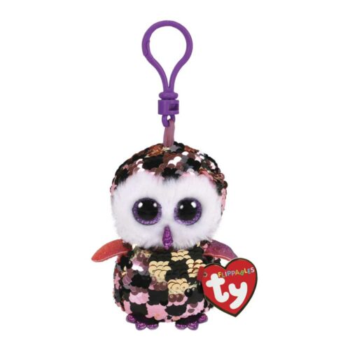 М&#8217;яка іграшка TY FLIPPABLES Сова «CHECKS» 12 см (35309)