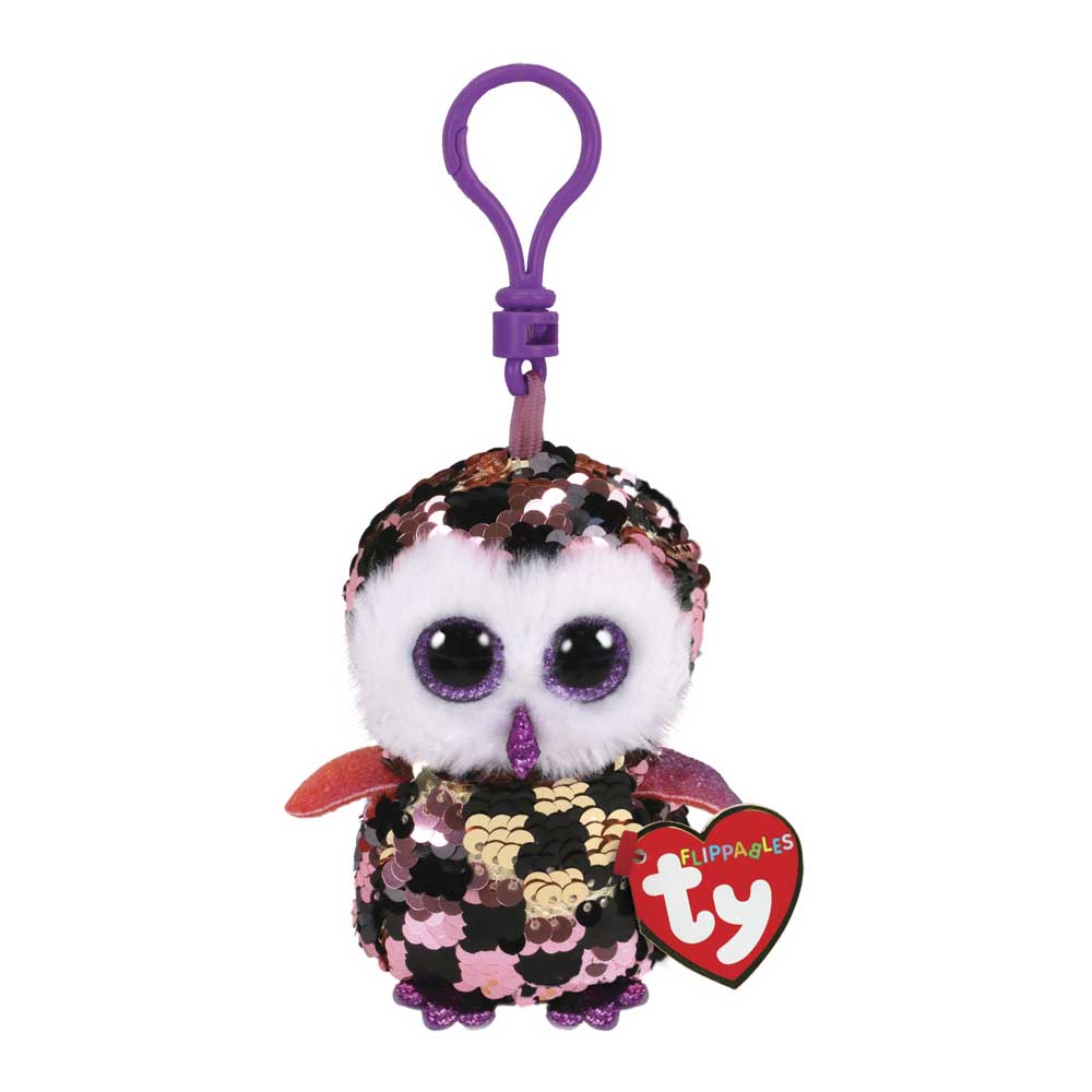 М&#8217;яка іграшка TY FLIPPABLES Сова «CHECKS» 12 см (35309)