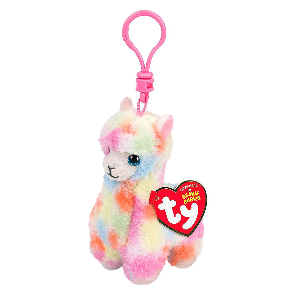 М&#8217;яка іграшка TY Beanie Babies Різнокольорова лама Lola 12 см (36601)