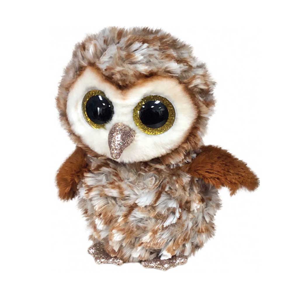 TY Beanie Boo&#8217;s Brown Owl Percy Plush Toy 15 cm (36326)