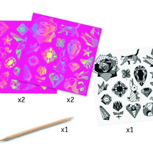 DJECO Scratch Stickers Diamond (DJ09736)