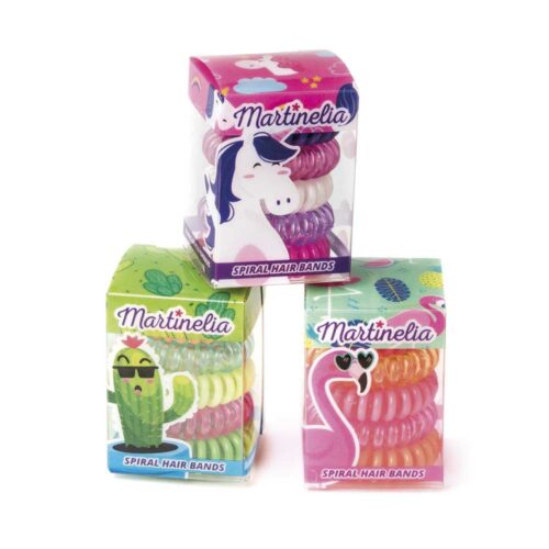 Набір Martinelia Спіральні резинки для волосся 5 шт (3006W) Набір Martinelia Спіральні резинки для волосся 5 шт (3006W)