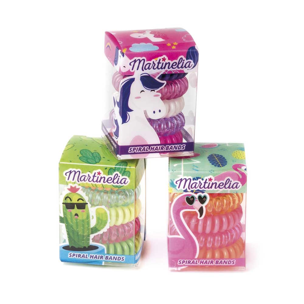Набір Martinelia Спіральні резинки для волосся 5 шт (3006W) Набір Martinelia Спіральні резинки для волосся 5 шт (3006W)