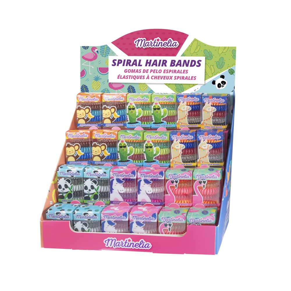 Набір Martinelia Спіральні резинки для волосся 5 шт (3006W) Набір Martinelia Спіральні резинки для волосся 5 шт (3006W)