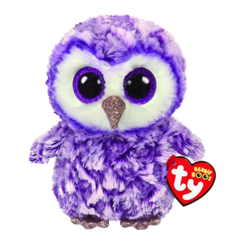 Мягкая игрушка TY Beanie Boo&#8217;s Фиолетовая сова Moonlight 15 см (36325)