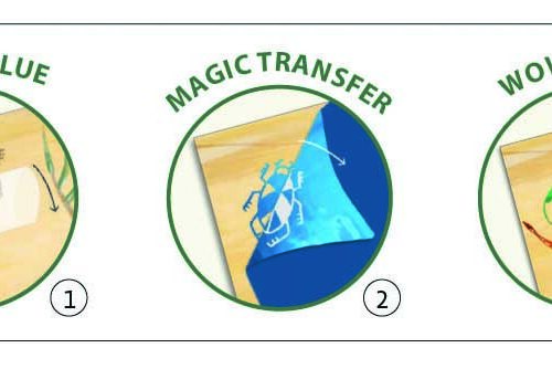 Художественные патчи металлизированные DJECO Динозавры (DJ09463)