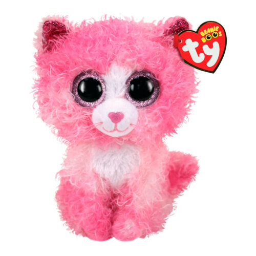 Мягкая игрушка TY Beanie Boo&#8217;s Розовый котенок Reagan 15 см (36308)