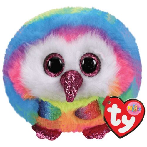 Мягкая игрушка TY PUFFIES Разноцветная сова TWIGGY (42504)