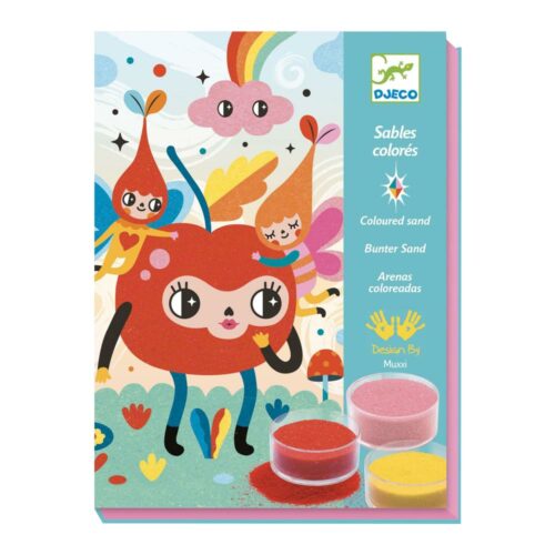 Художественный комплект рисование цветным песком DJECO Восхитительно мило (DJ08678)