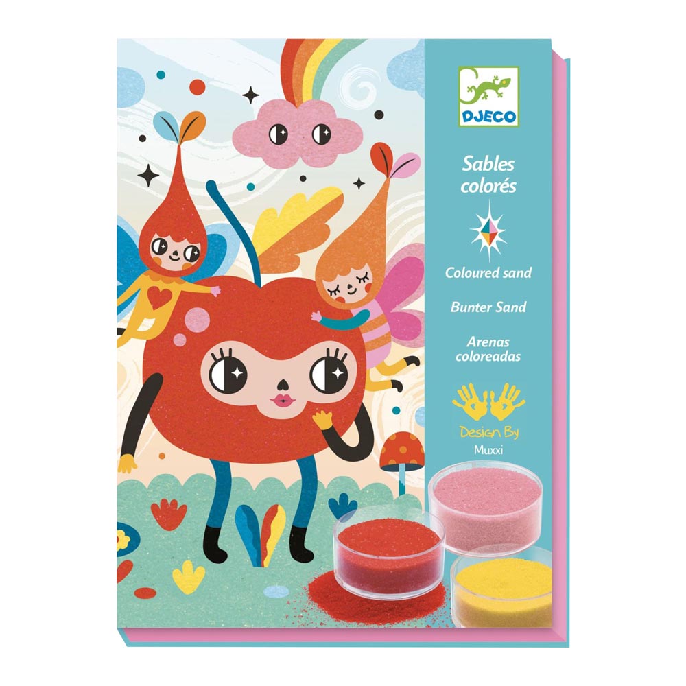 Художественный комплект рисование цветным песком DJECO Восхитительно мило (DJ08678)