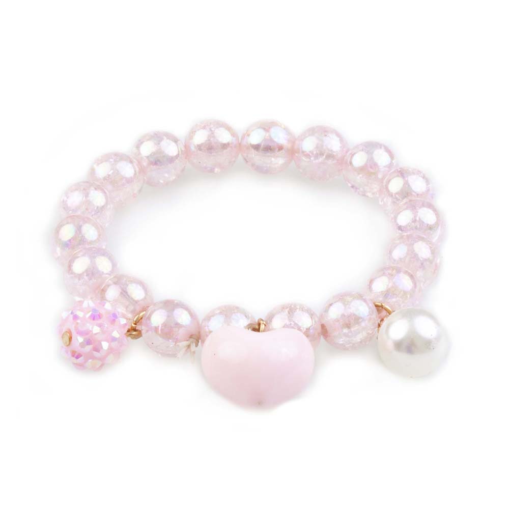 Браслет Great Pretenders Pink Heart Bobble (84083)